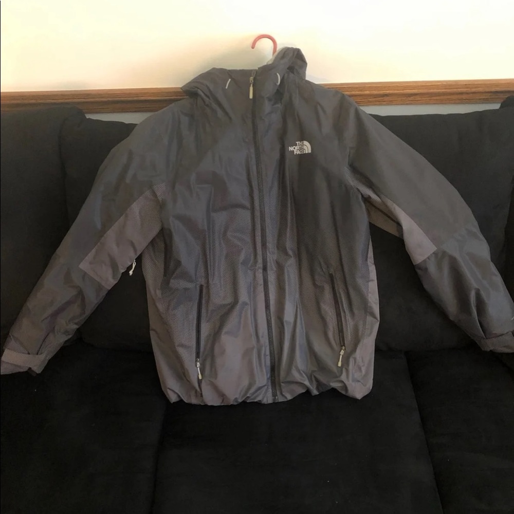 Gray north face coat